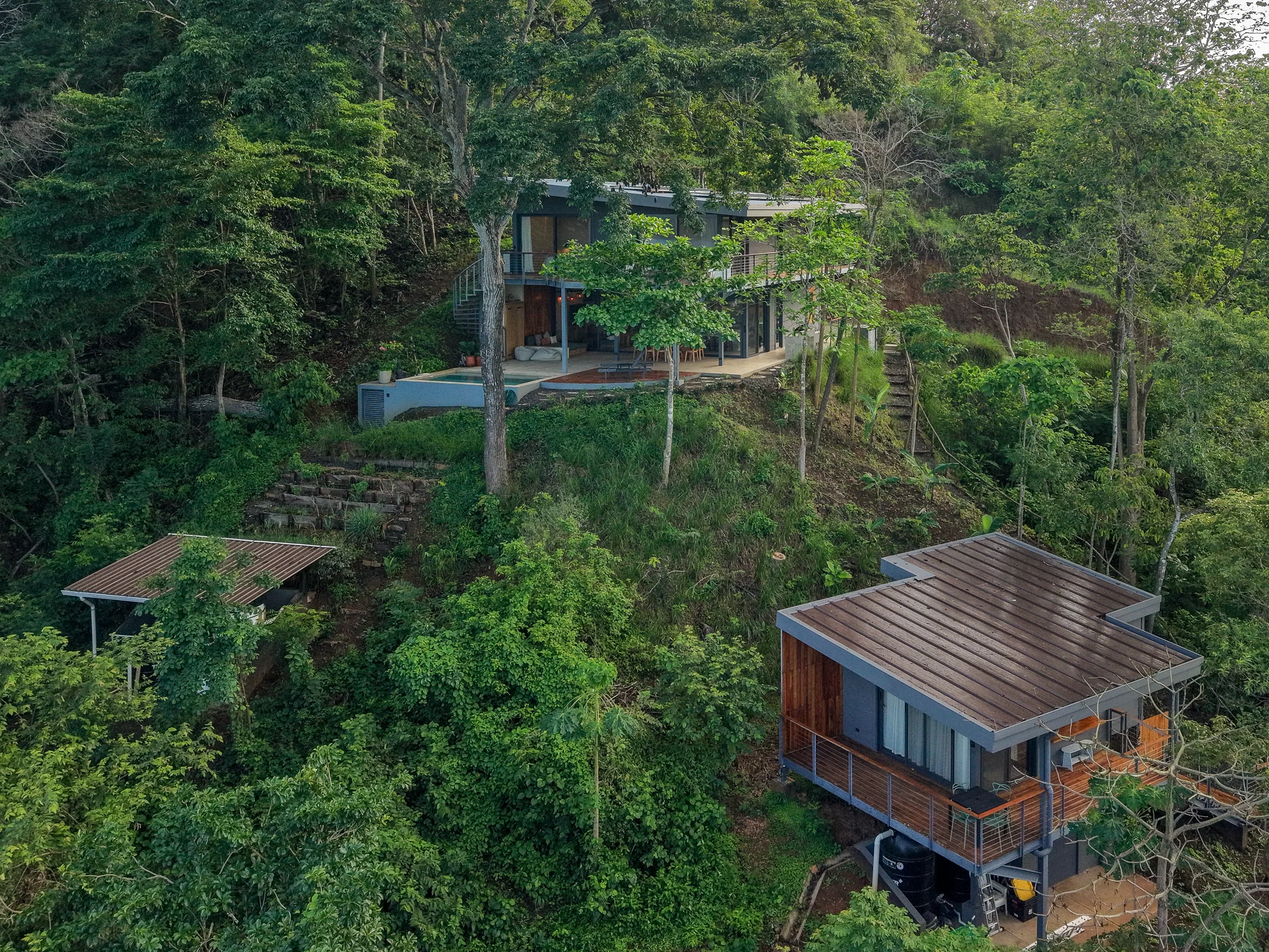 Casa Maitri set within the green Playa Venao hillside
